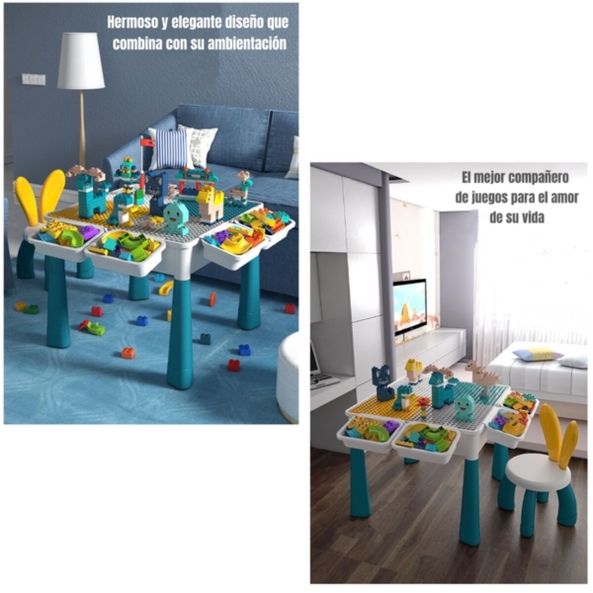 Mesa de Bloques 209 40 x 40 cm LuBabycas