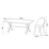 Juego de Comedor Zoy Home Lombok 6 Sillas Grafito