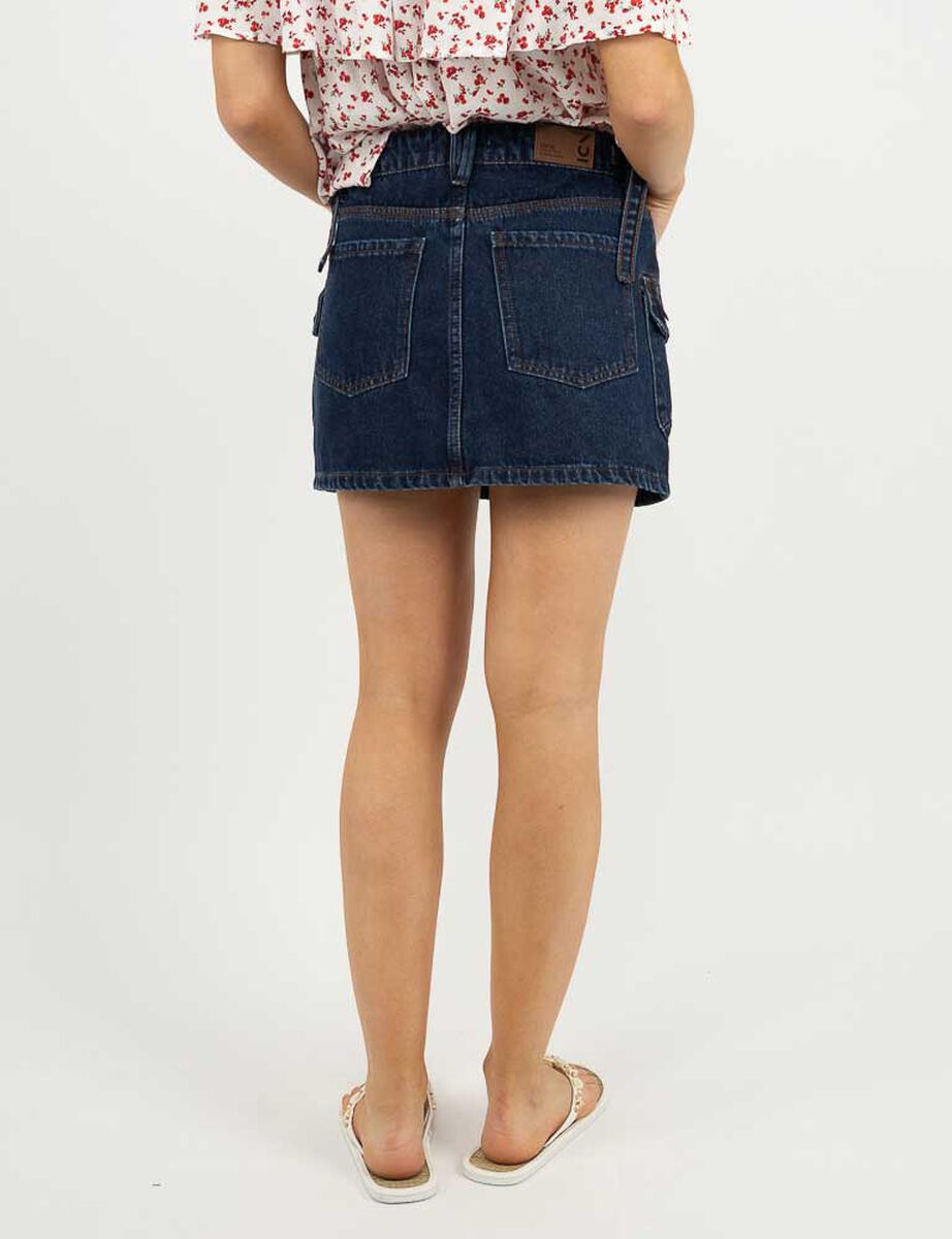 Falda Mini Denim Mujer Icono