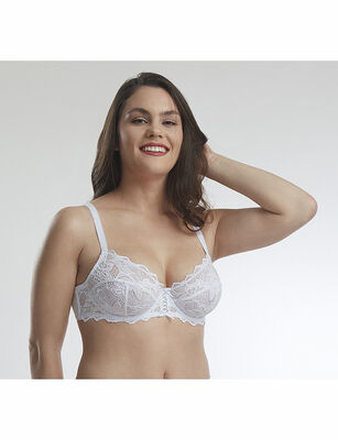 Imagen 1 del producto Sostén Mujer Flores Blanco, Negro, Beige