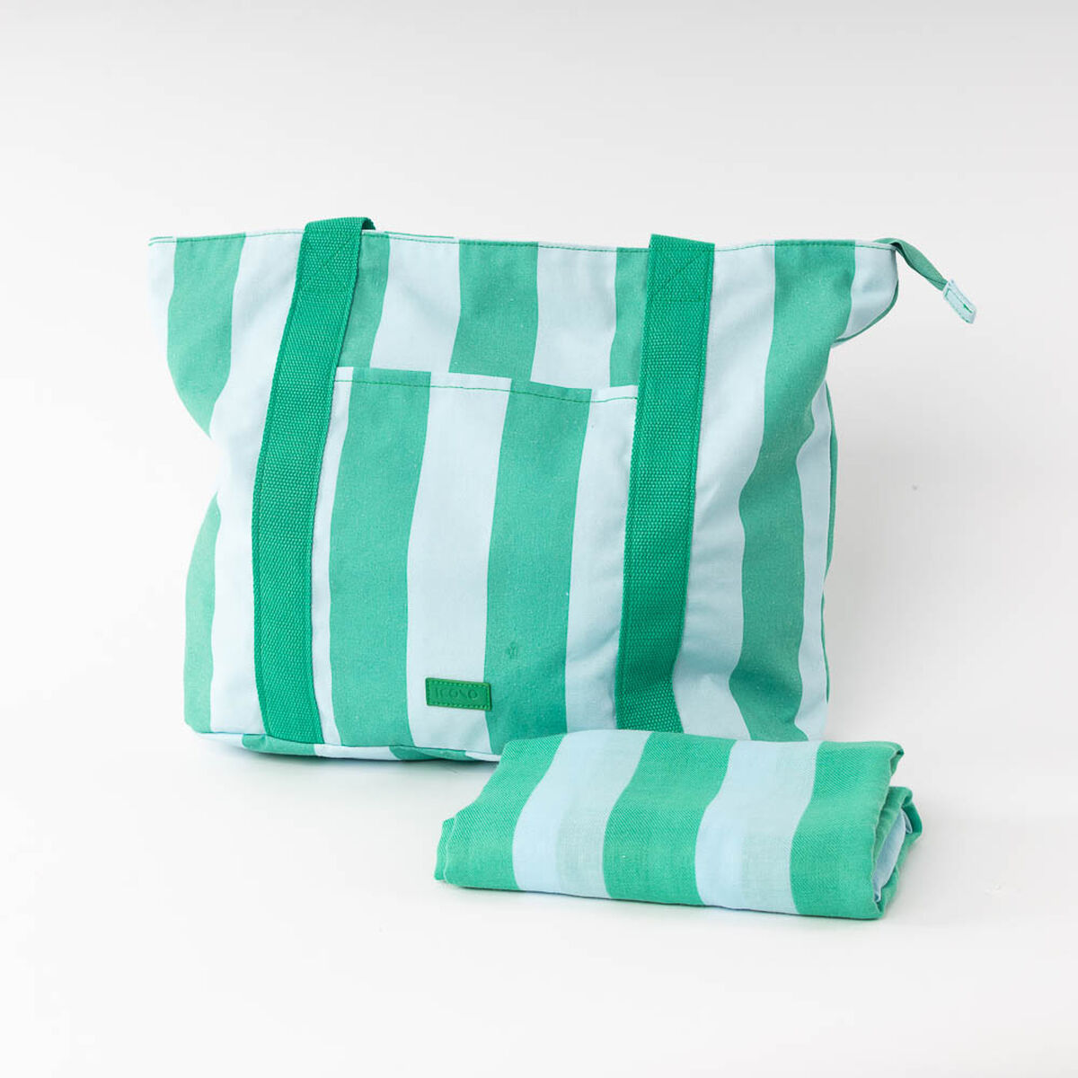 Cartera Tote Menta + Pareo Mujer Icono