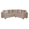 Sofá Seccional Ruzam Mobel Milano 5 Cuerpos Lino Beige