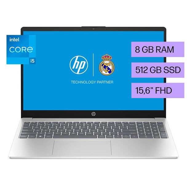 Notebook HP 15-fd0252la Core i5 8GB RAM 512GB 15.6""
