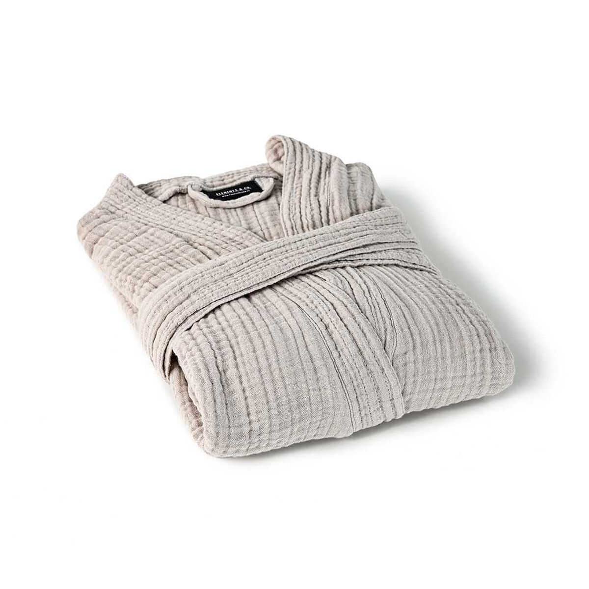 Bata de Baño Elements & Co Gauze Greige S-M