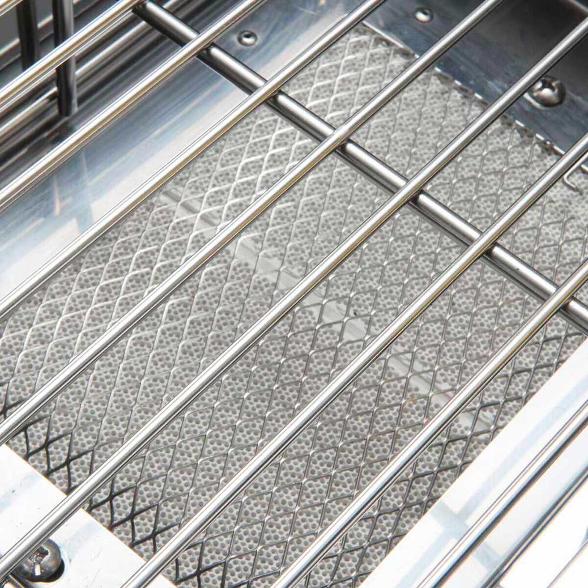 Parrilla a Gas Encendido Electr&oacute;nico BBQ Grill Texas Acero Inoxidable 4 Quemadores Centrales + 1 Lateral Roja