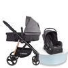 Coche Travel System Cosmos Negro Bebesit
