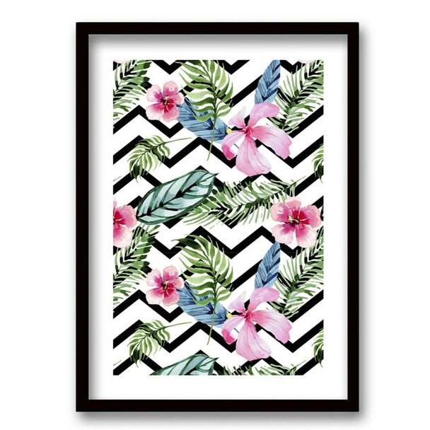 Cuadro Decorativo Retela Tropical Lines 50 x 35 cm