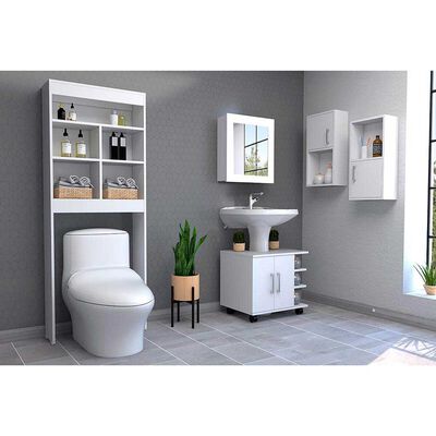 TUHOME Botiquín + Optimizadores Lavamanos + Baño + Auxiliar X2 TuHome Big Bath