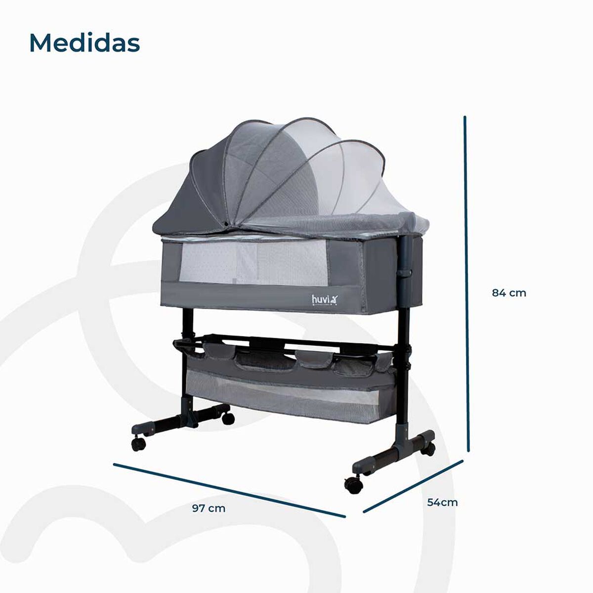 Cuna Cozy Gris Bebesit