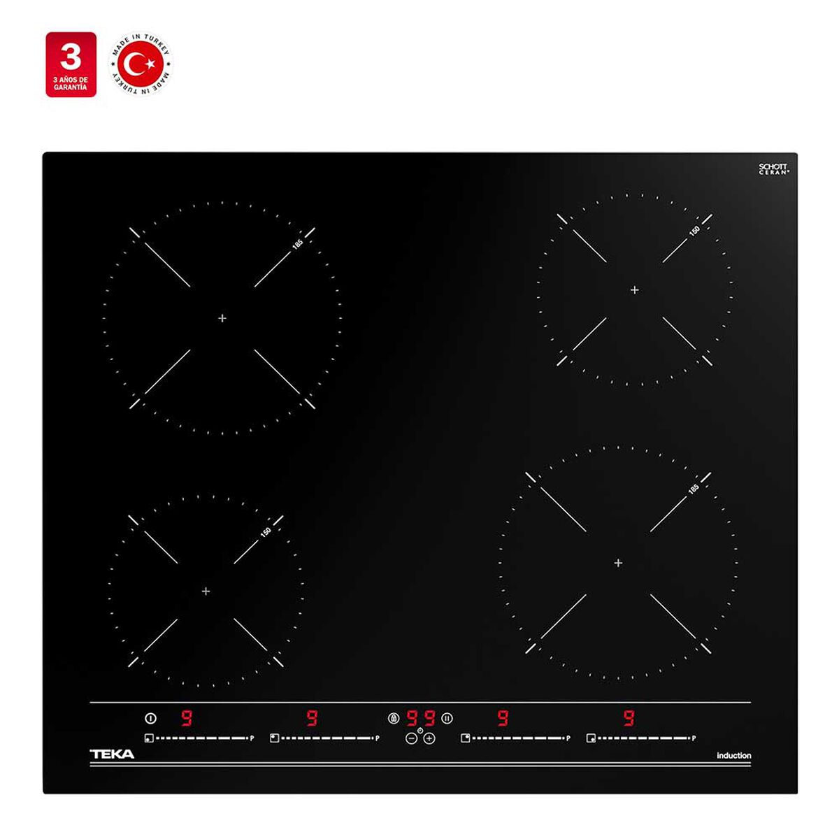 Encimera Eléctrica Teka IBC 64010 BK 4 Quemadores