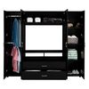 Closet Tuhome Z-200 6 Puertas 2 Cajones Wengue