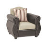 Juego de Living Innovamuebles Azucena Sofá 3 Cuerpos + Dos Sillones 1 Cuerpo Beige 