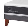 Cama Europea CIC 2 Plazas Ortopedic + Respaldo + 2 Veladores New Villarrica