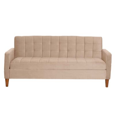 Futón Latam Home Genova Velvet 3 Cuerpos Beige
