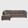 Seccional Izquierdo Muebles MPR Edimburgo 5 Cuerpos Caf&eacute;