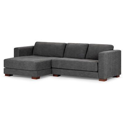 Sofá Seccional Izquierdo Rosen Copeland 3 Cuerpos Grafito