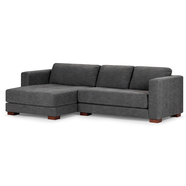 Sofá Seccional Izquierdo Rosen Copeland 3 Cuerpos Grafito