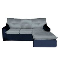 Sofá Modular Muebles MYM Genoveva 4 Cuerpos Gris Negro