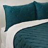 Cubrecama Plush Sherpa Zibel 2 Plazas Liso Teal