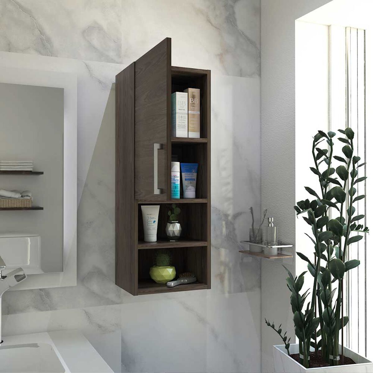 Botiquín TuHome Barcelona 2 Puertas Coñac
