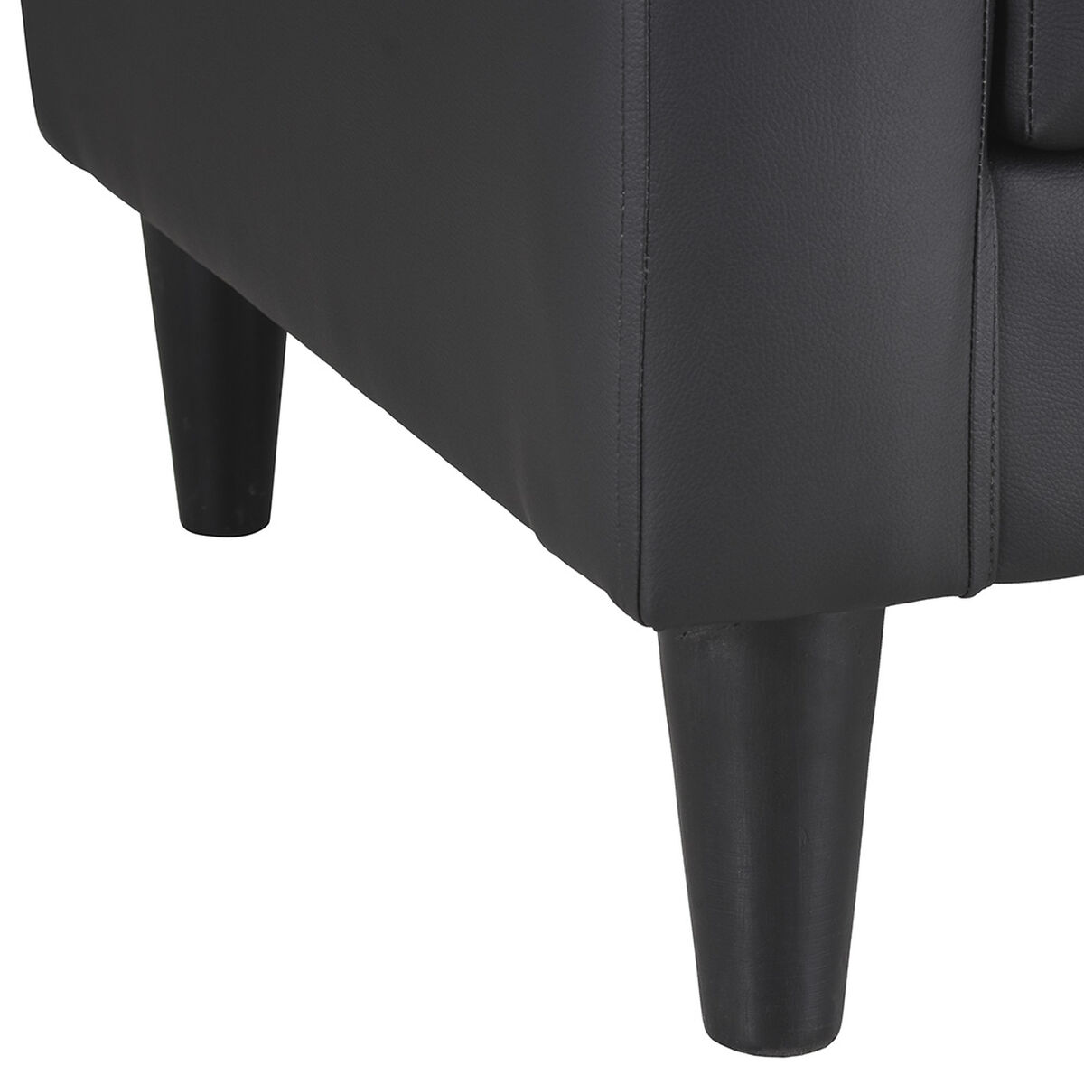 Sof&aacute; Bodevir Retro 3 Cuerpos Negro