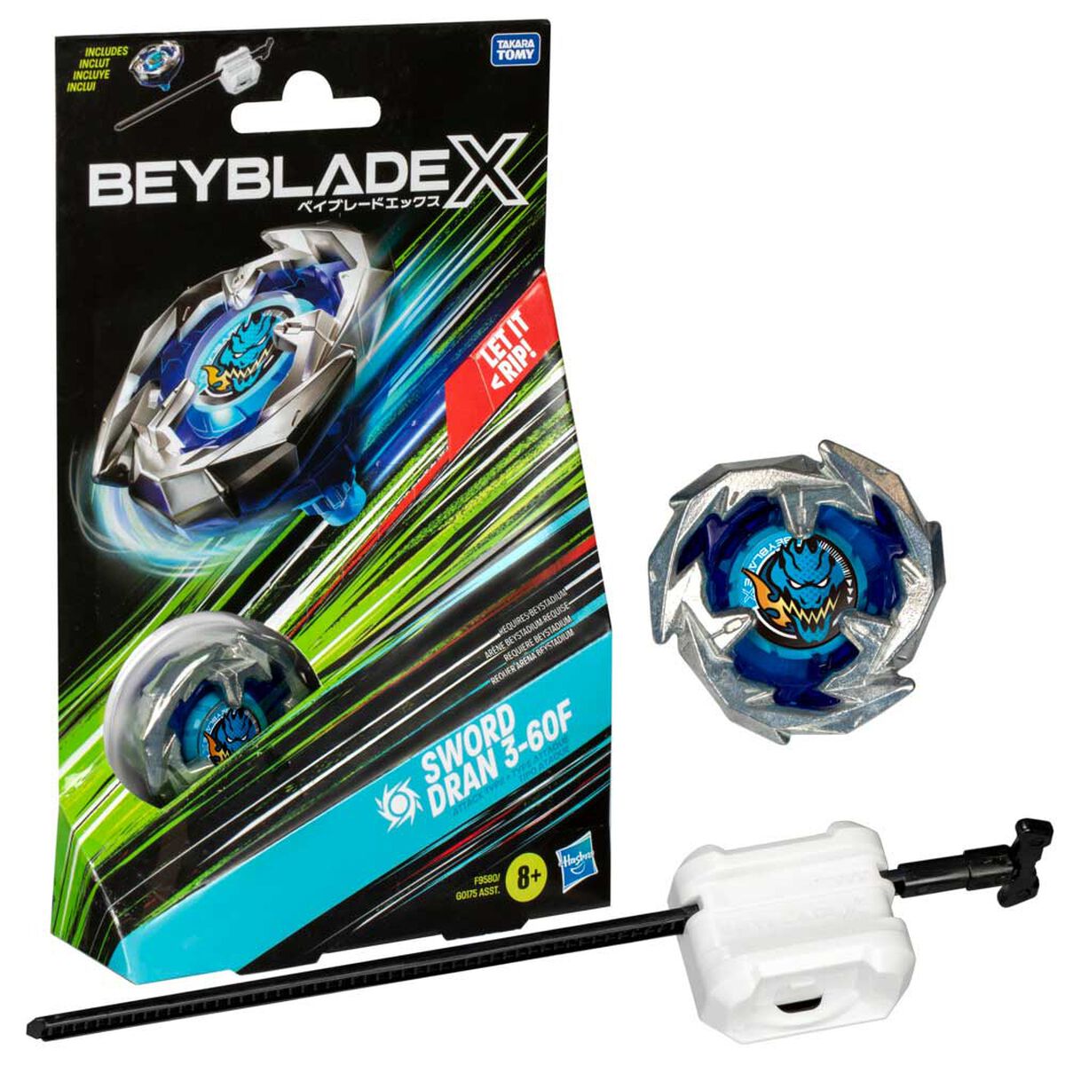 Trompo Beyblade X Kit Inicial Sword Dran 3-60F