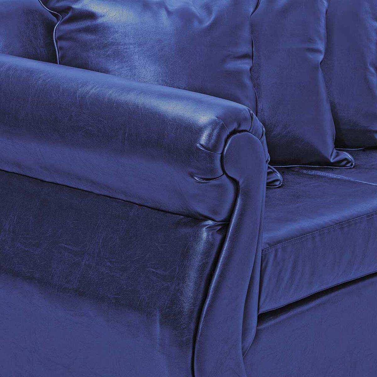 Sofá Seccional Innovamuebles Azucena 5 Cuerpos Azul 
