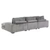 Sofá Seccional Daniels KM991RGR 4 Cuerpos Café
