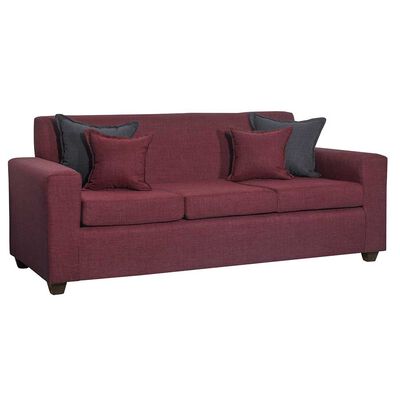 Imagen 2 del producto Sofá Black Factory Don Juan 3 Cuerpos Burdeo