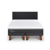 Cama Europea CIC Base Dividida 2 Plazas Ortopedic Advance + Respaldo Villarrica Negro