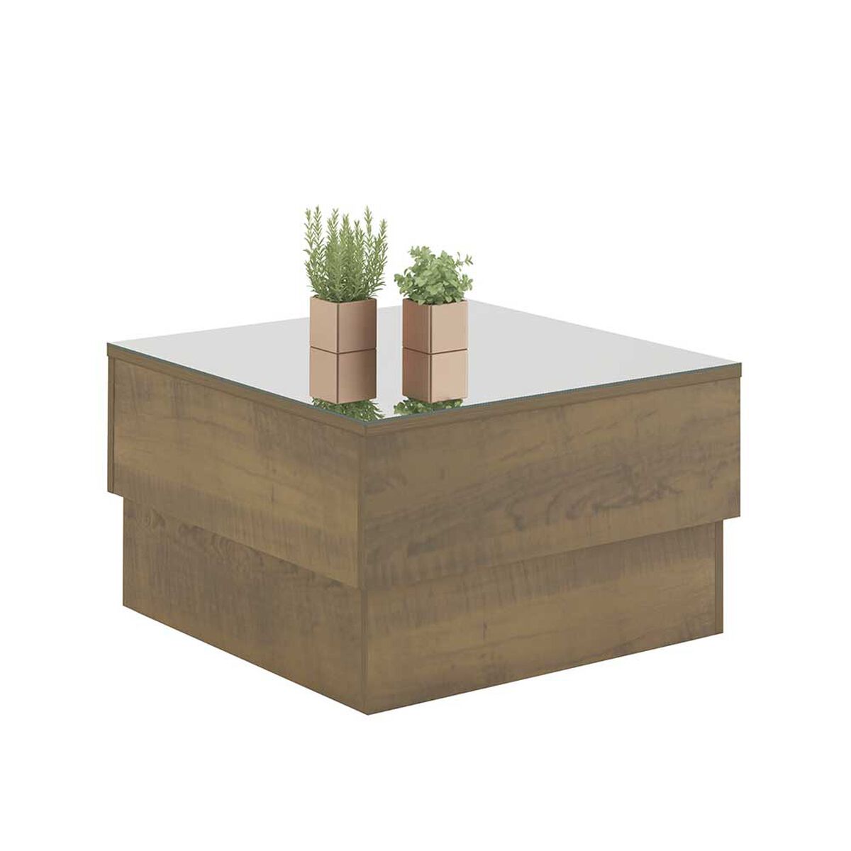 Mesa de Centro Espejo Rodler Paratti Café Pino