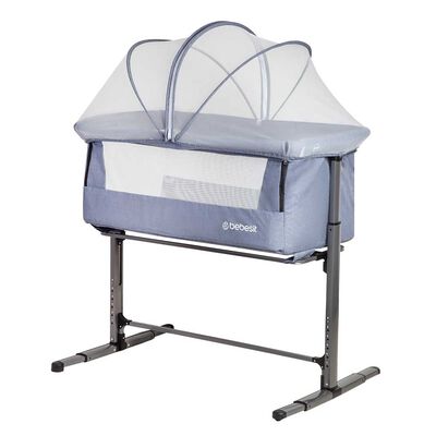 Imagen 1 del producto Cuna Colecho con Mosquitero MySide LX Azul Bebesit