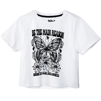 Polera Estampada Manga Corta de Algodón Niña Mila