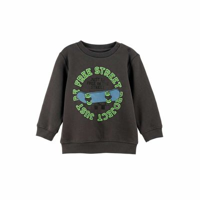 Imagen 2 del producto Polerón Chess Baby Grafito, Gris Mel, Ocre