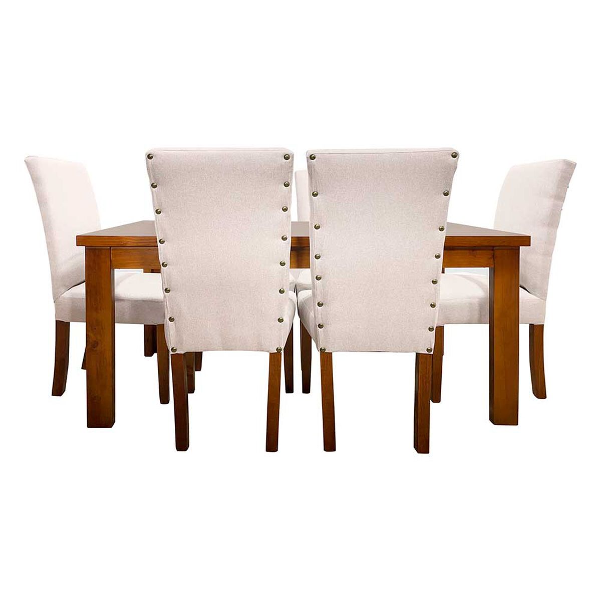 Juego de Comedor Living Factory Teka 6 Sillas Beige