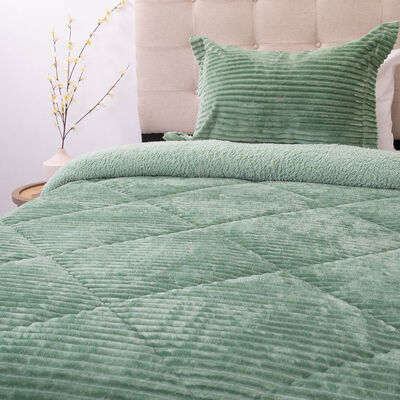 Cubrecama Doral 1,5 Plazas Verde Cotelón