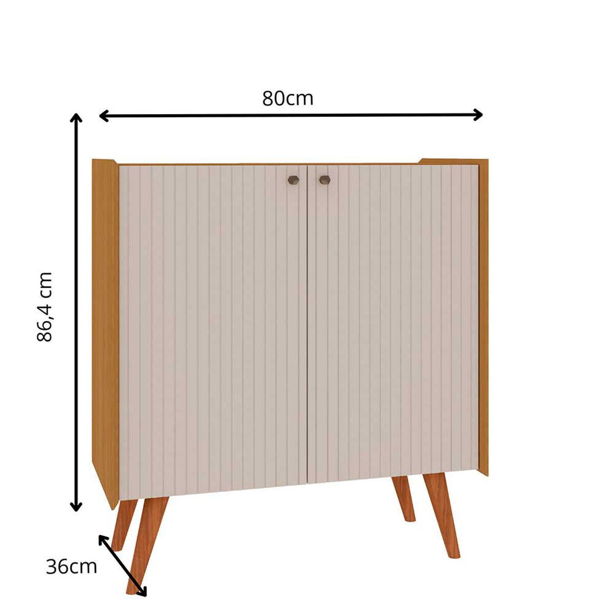 Buffet Vekkahome Living 2 Puertas Caf&eacute;