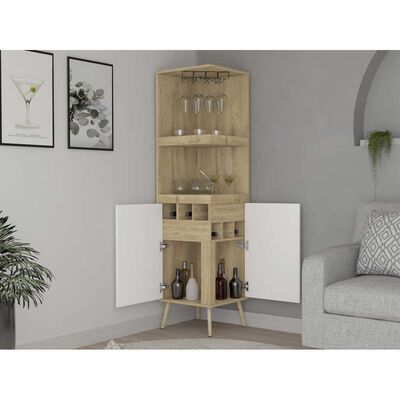 Imagen 2 del producto Bar Esquinero TuHome Huna 2 Puertas Blanco