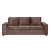 Juego de Living Innovamuebles Kahlo Sofá 3 Cuerpos + Dos Sillones 1 Cuerpo Chocolate
