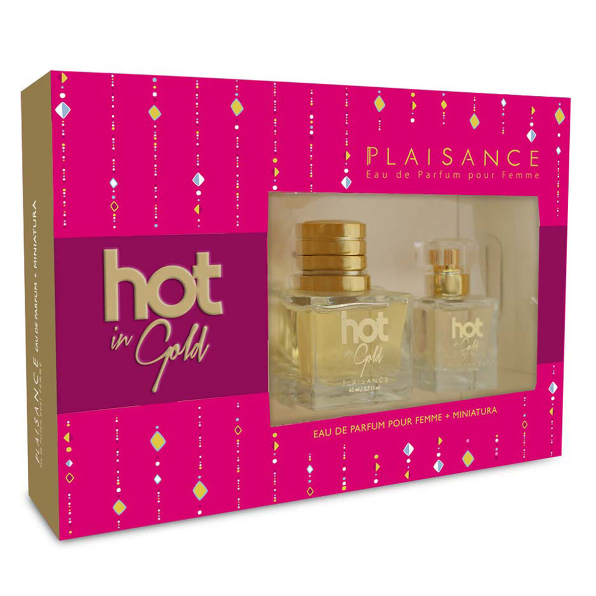 Perfume Plaisance Hot In Gold EDP 80 ml + Body Lotion Miniatura N21