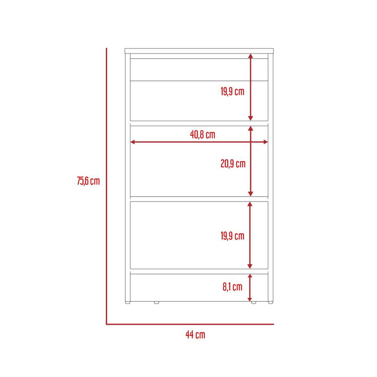 Mueble Optimizador TuHome Bath Bi Color Duna Blanco