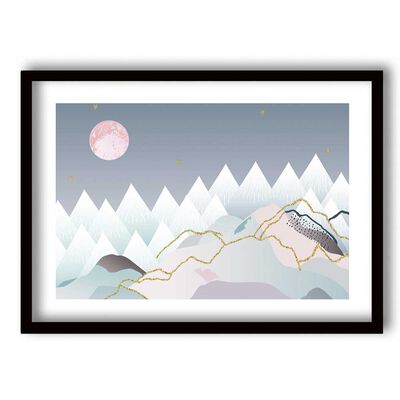 Cuadro Decorativo Retela Acuarela Mountains 50 x 35 cm
