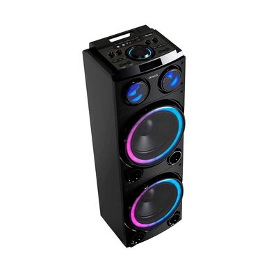Parlante Bluetooth Aiwa 50w X2 Aw-poc14 Radio Fm Negro