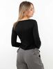 Sweater Crop Botones Mujer Icono