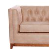 Sof&aacute; Latam Home Cuero Colorado Roma 3 Cuerpos Beige