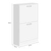 Zapatera Vekkahome Nick 2 Puertas Blanco