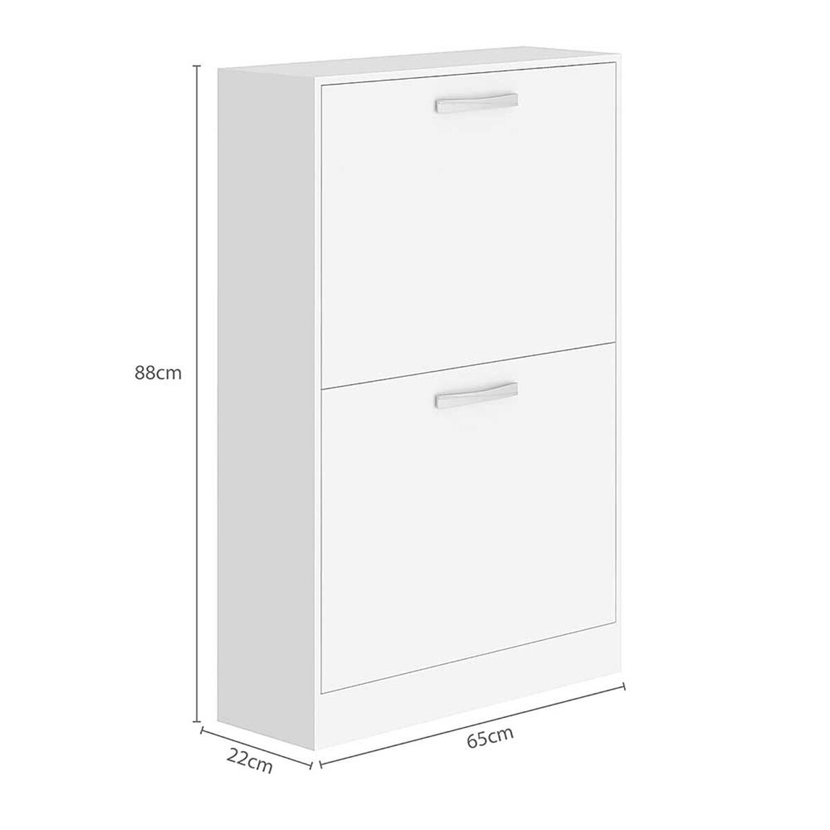 Zapatera Vekkahome Nick 2 Puertas Blanco