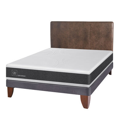Imagen 2 del producto Cama Europea CIC 2 Plazas Ortopedic + Respaldo Baker