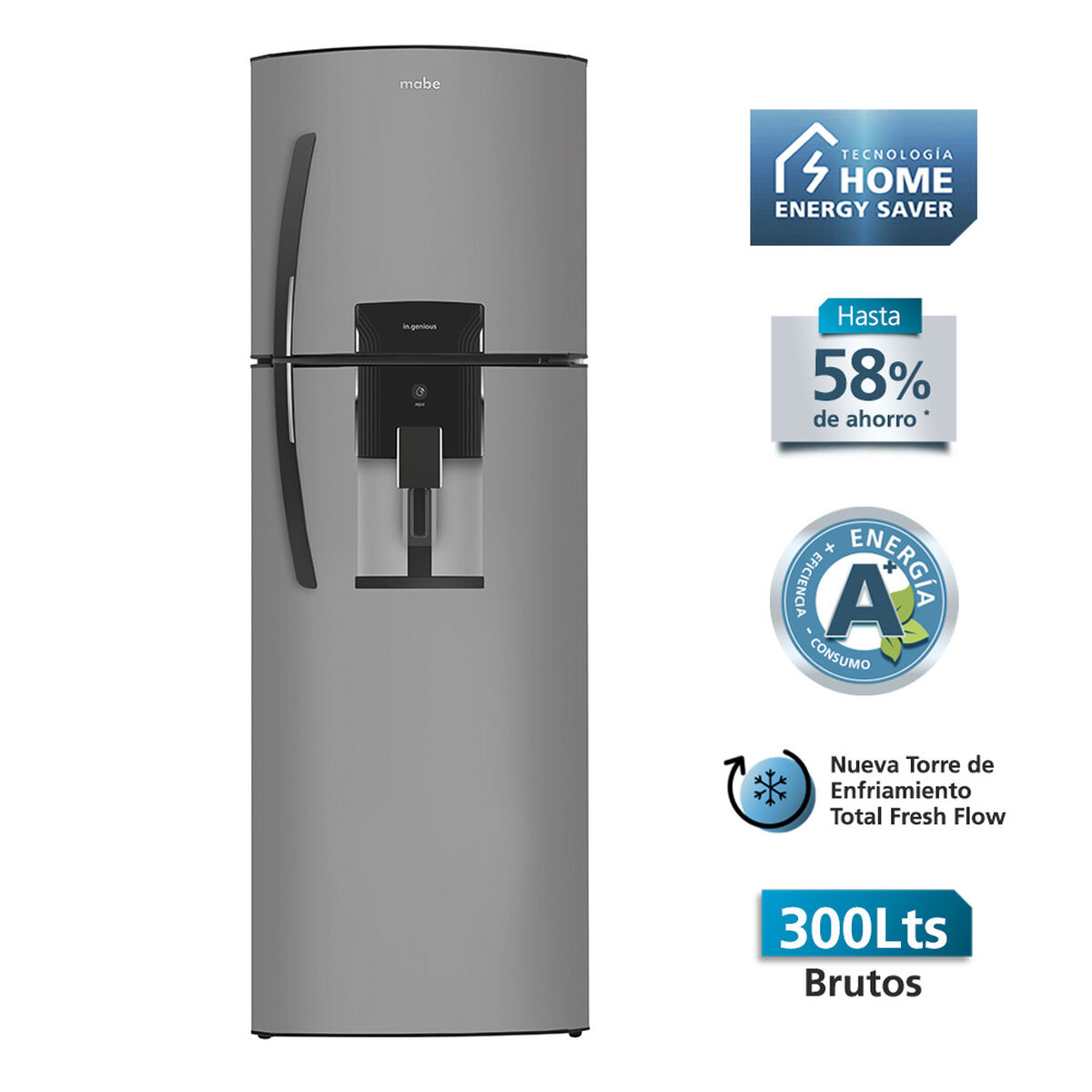 Refrigerador No Frost Mabe RMA300FWUT 292 lts.