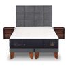 Cama Europea CIC Base Dividida 2 Plazas Súper Premium + Respaldo + Veladores